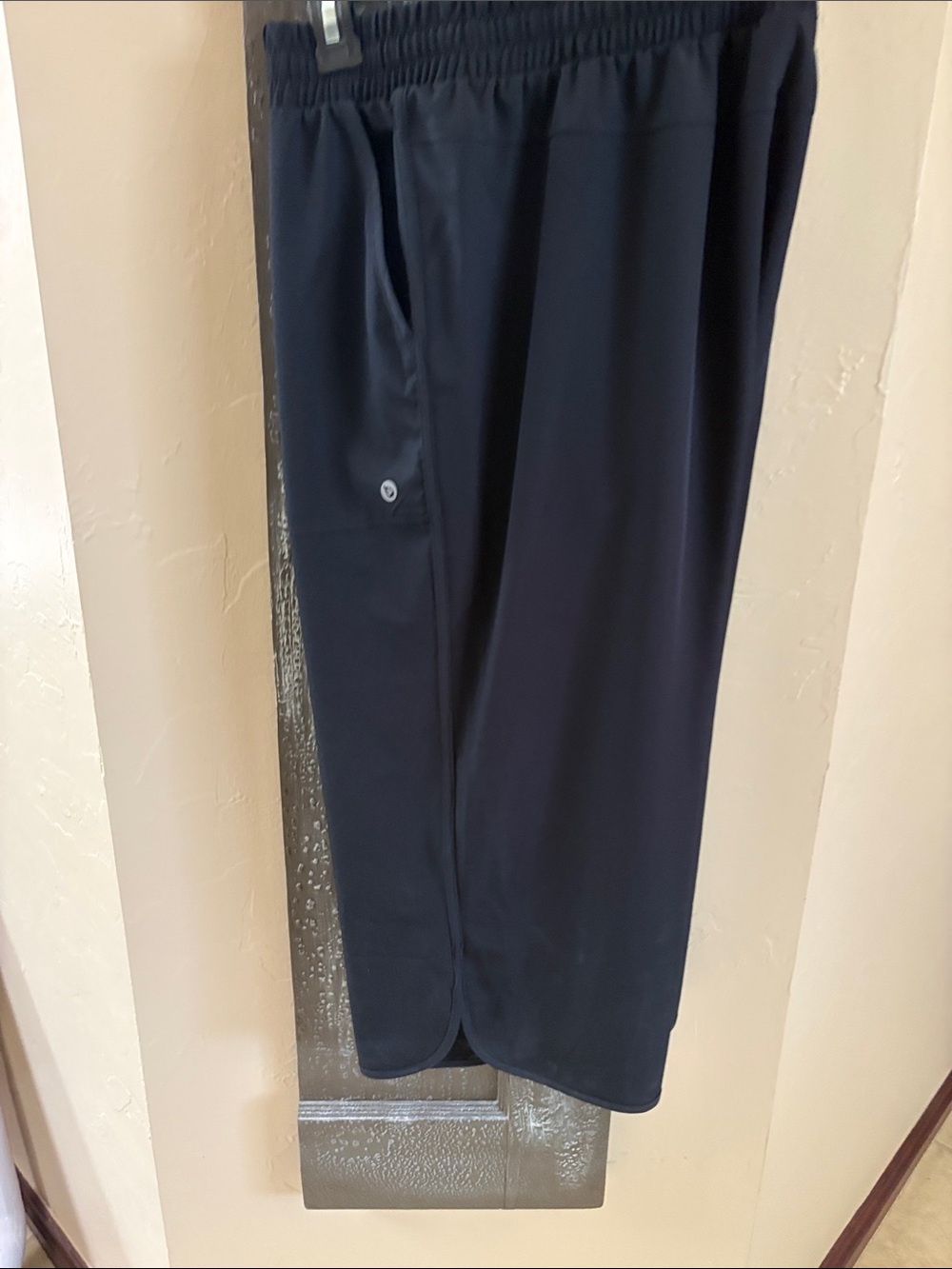 Baleaf black wide leg capris, XL